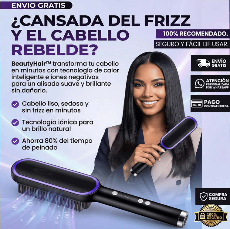💁♀️ BeautyHair™ ✨ Liso perfecto sin frizz ni daño
