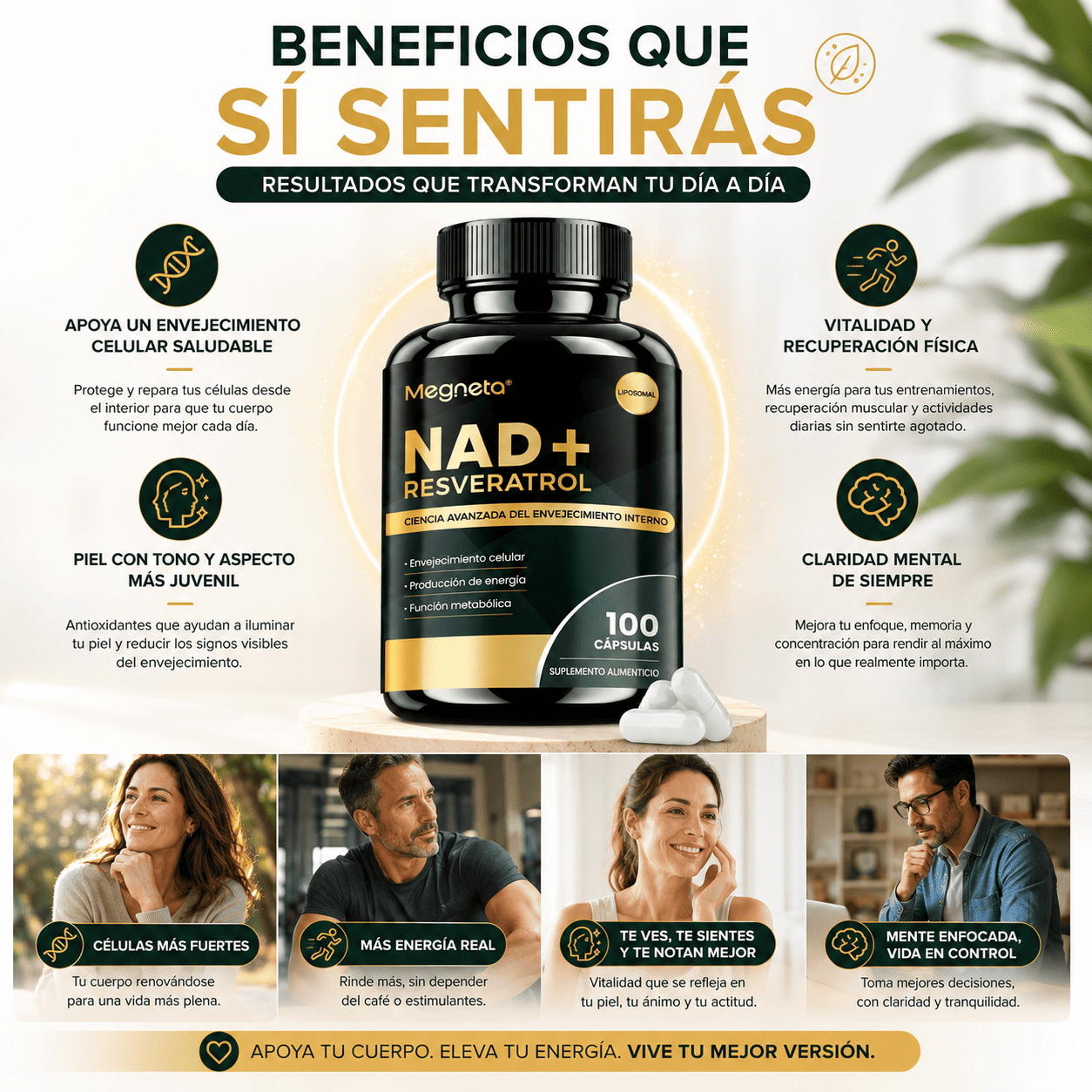 🧬 NAD+Resveratrol ULTRA™ Bienestar que desafía el tiempo