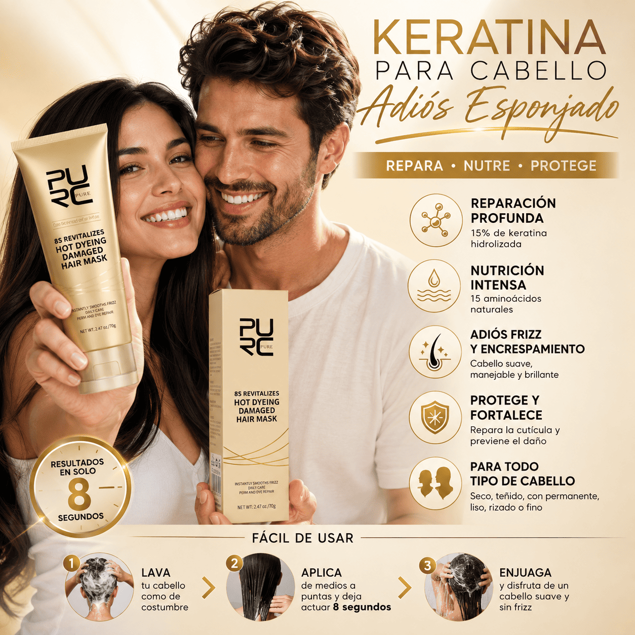 Keratina Para Cabello Adios Esponjado