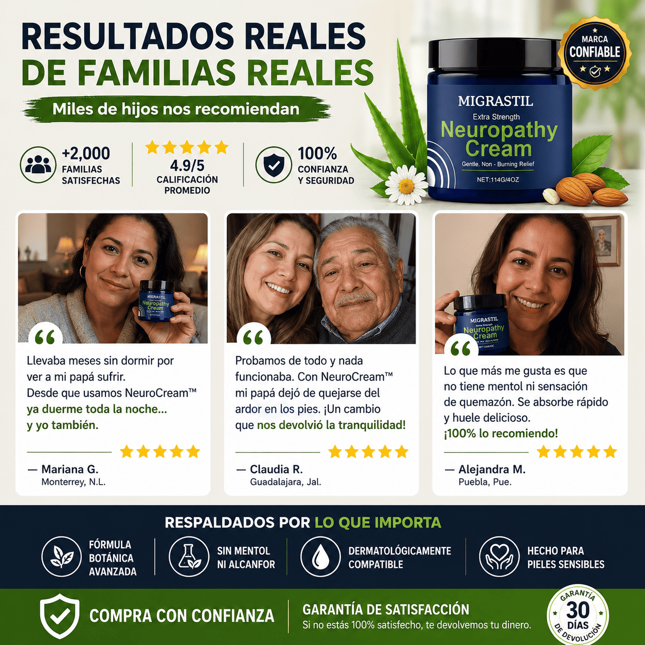 🧴NeuroCream™ Alivio suave, botánico, sin quemazón