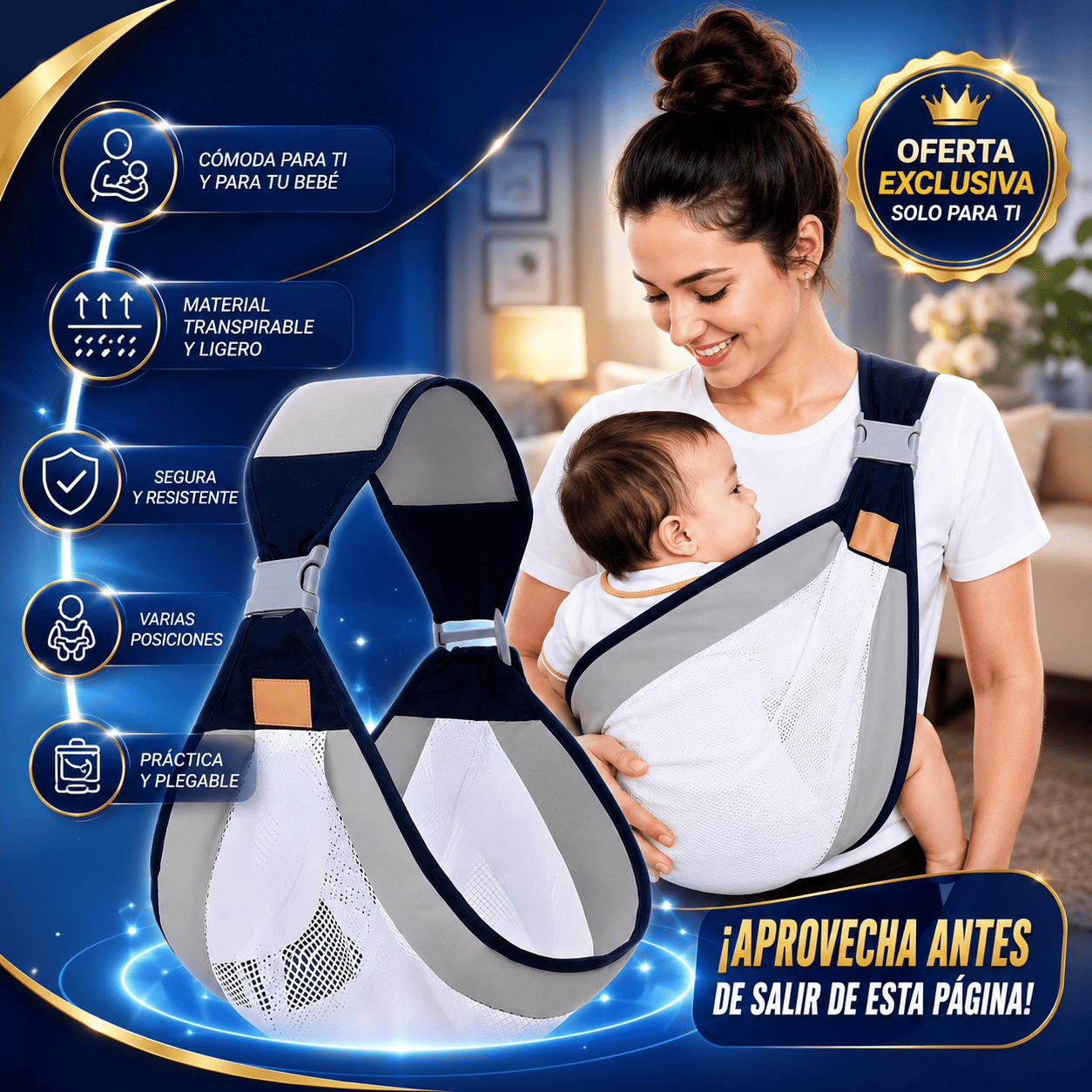 Porta Bebes Cangurera 🍼