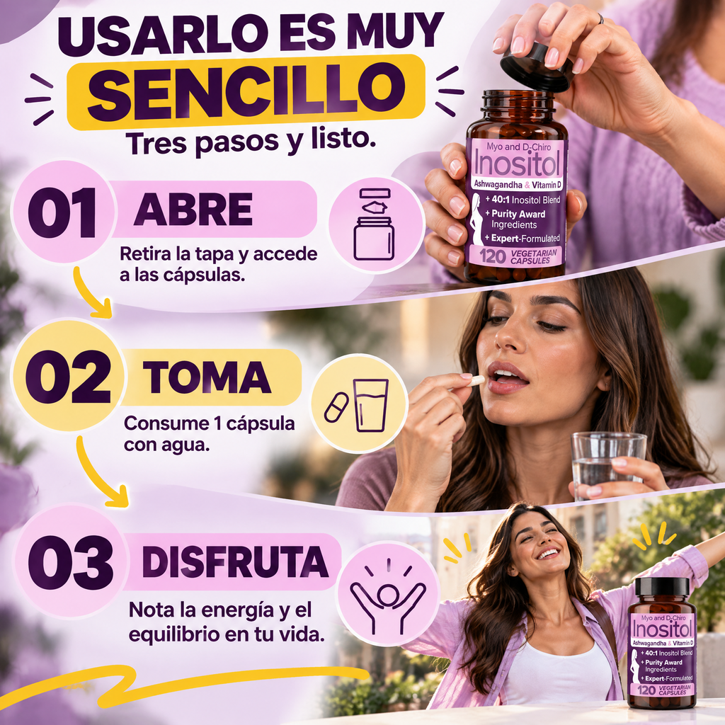 EquiliHorm® Suplemento de Inositol 120 Cápsulas