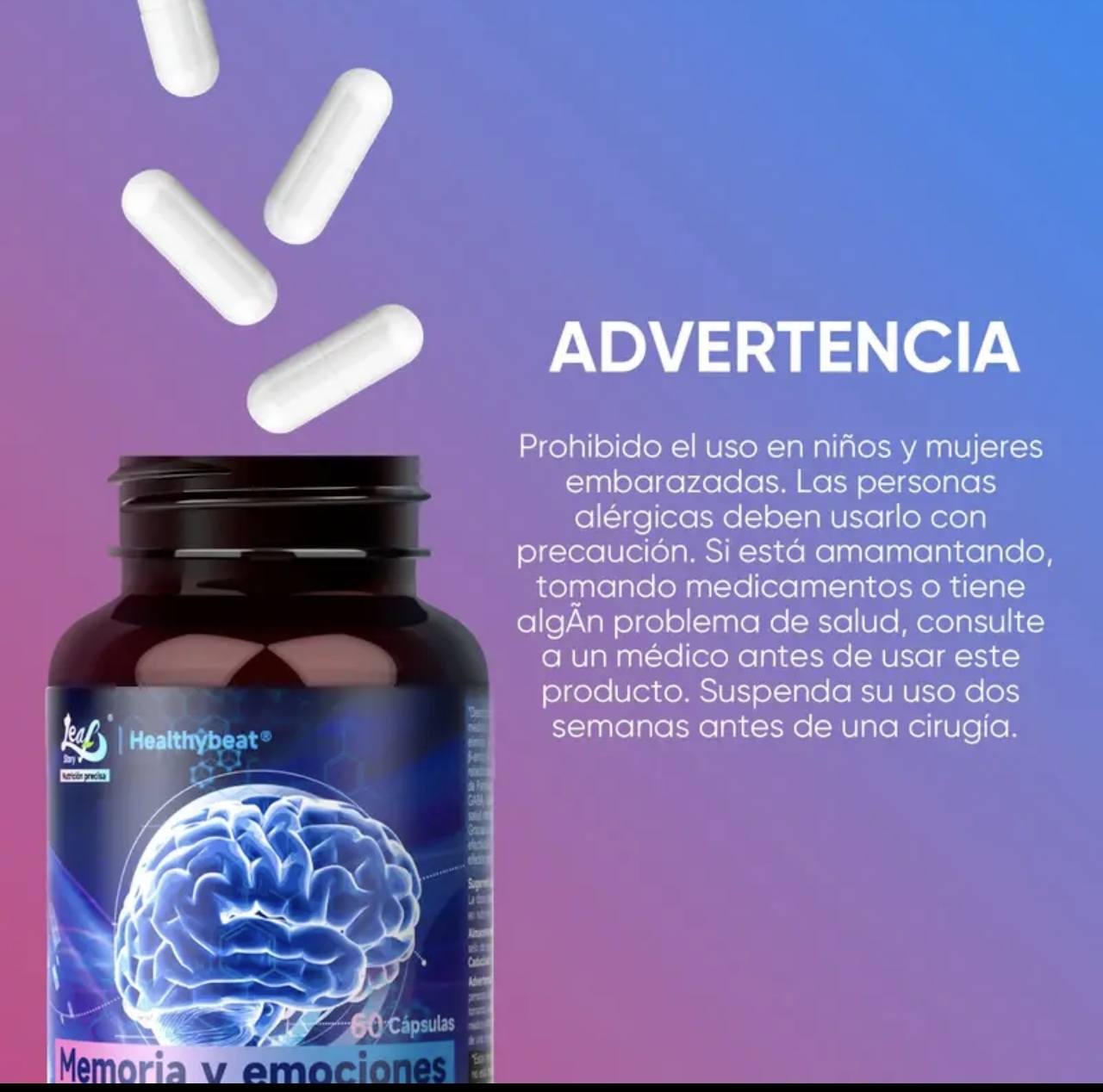 🧠 NeuroVibe™ PRO Suplemento avanzado para el Cerebro, Ánimo y Nervios