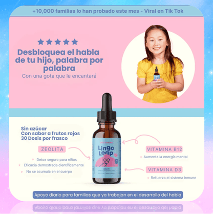 🧠💧LingoLeap™ Potencia el lenguaje y la concentración de tus niños