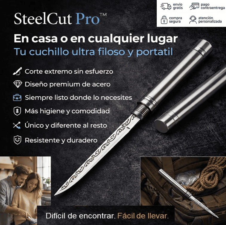 🔪 SteelCut Pro™ El cuchillo que necesitas en casa… y en cualquier lugar
