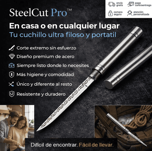 🔪 SteelCut Pro™ El cuchillo que necesitas en casa... y en cualquier lugar