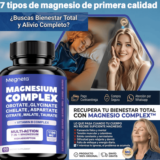 🧠⚡ Magnesio Complex™ Recupera el control de tu bienestar