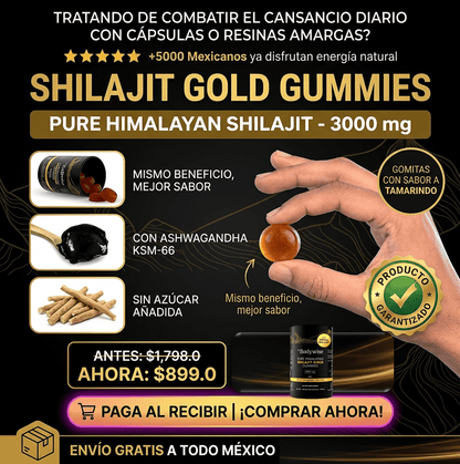 🔥💪 Shilajit Gummies™ ⚡ Recupera tu resistencia, vitalidad y enfoque…