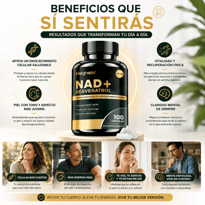 🧬 NAD+Resveratrol ULTRA™ Bienestar que desafía el tiempo