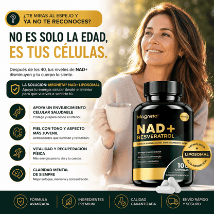 🧬 NAD+Resveratrol ULTRA™ Bienestar que desafía el tiempo