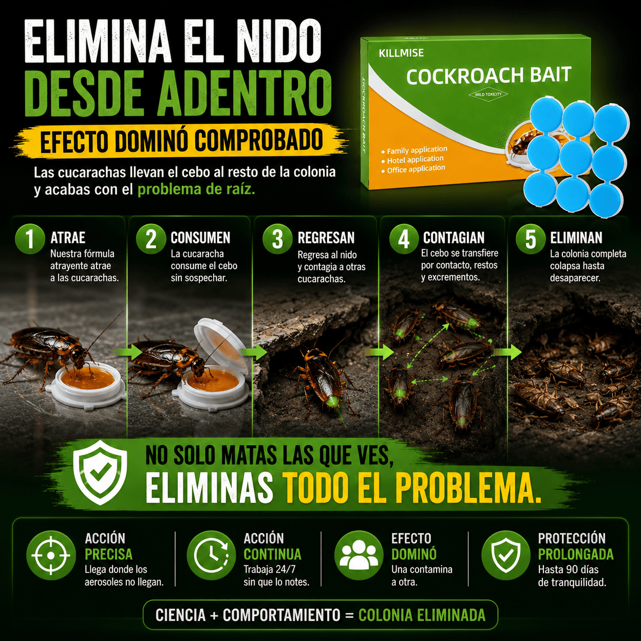 🎯 KillMise™ Destruye el Nido de Cucarachas