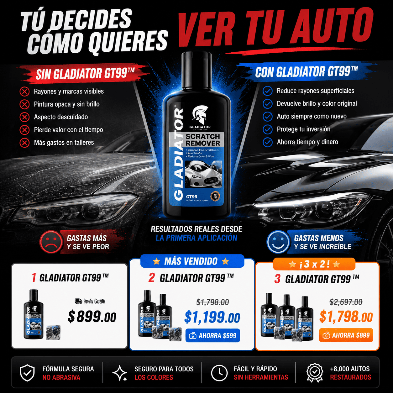 🚗✨Gladiador Removedor de Rayones