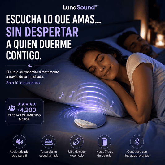 🌙✨ LunaSound™ Bocina: escucha y duerme sin despertar a nadie.