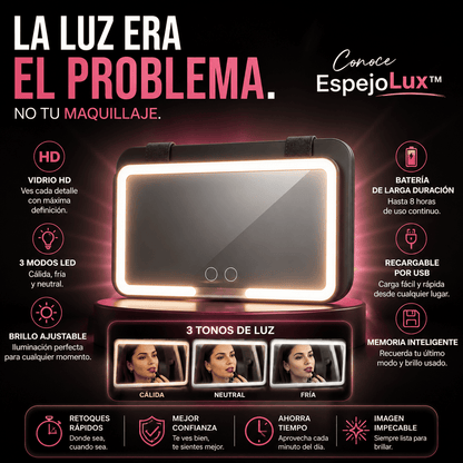 💄 EspejoLux™ | Llega siempre impecable
