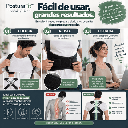 🦴 PosturaFit™ | Apoyo estructural para tu espalda