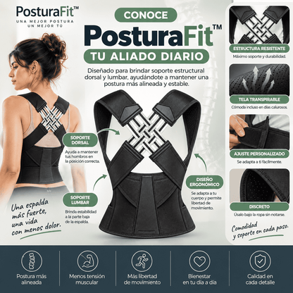 🦴 PosturaFit™ | Apoyo estructural para tu espalda