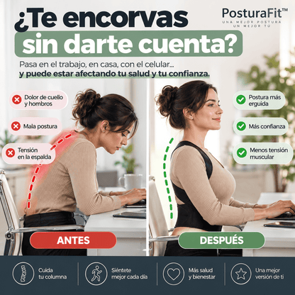 🦴 PosturaFit™ | Apoyo estructural para tu espalda