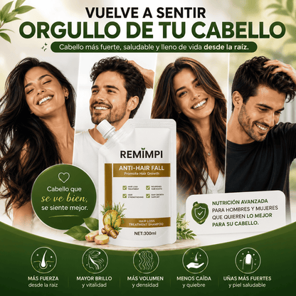 🌿 REMIMPI™ Menos Caída, Cabello Más Fuerte
