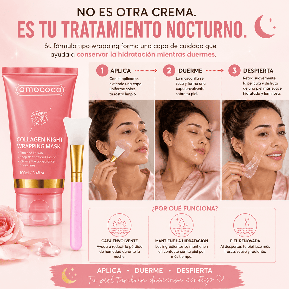 🌙✨Amococo™ Hidratación y Firmeza Mientras Duermes