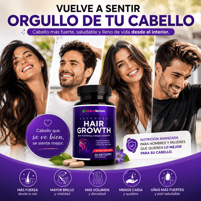 💜 HairGrowth™ | Cabello más fuerte y abundante