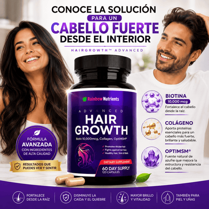 💜 HairGrowth™ | Cabello más fuerte y abundante