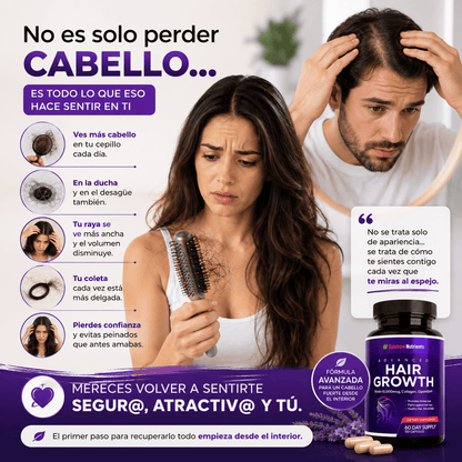 💜 HairGrowth™ | Cabello más fuerte y abundante