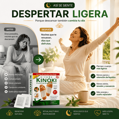 🌿 Kinoki™  Despierta ligera, sin hichazón ni estrés cada mañana