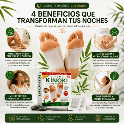🌿 Kinoki™  Despierta ligera, sin hichazón ni estrés cada mañana