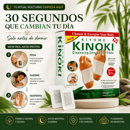 🌿 Kinoki™  Despierta ligera, sin hichazón ni estrés cada mañana