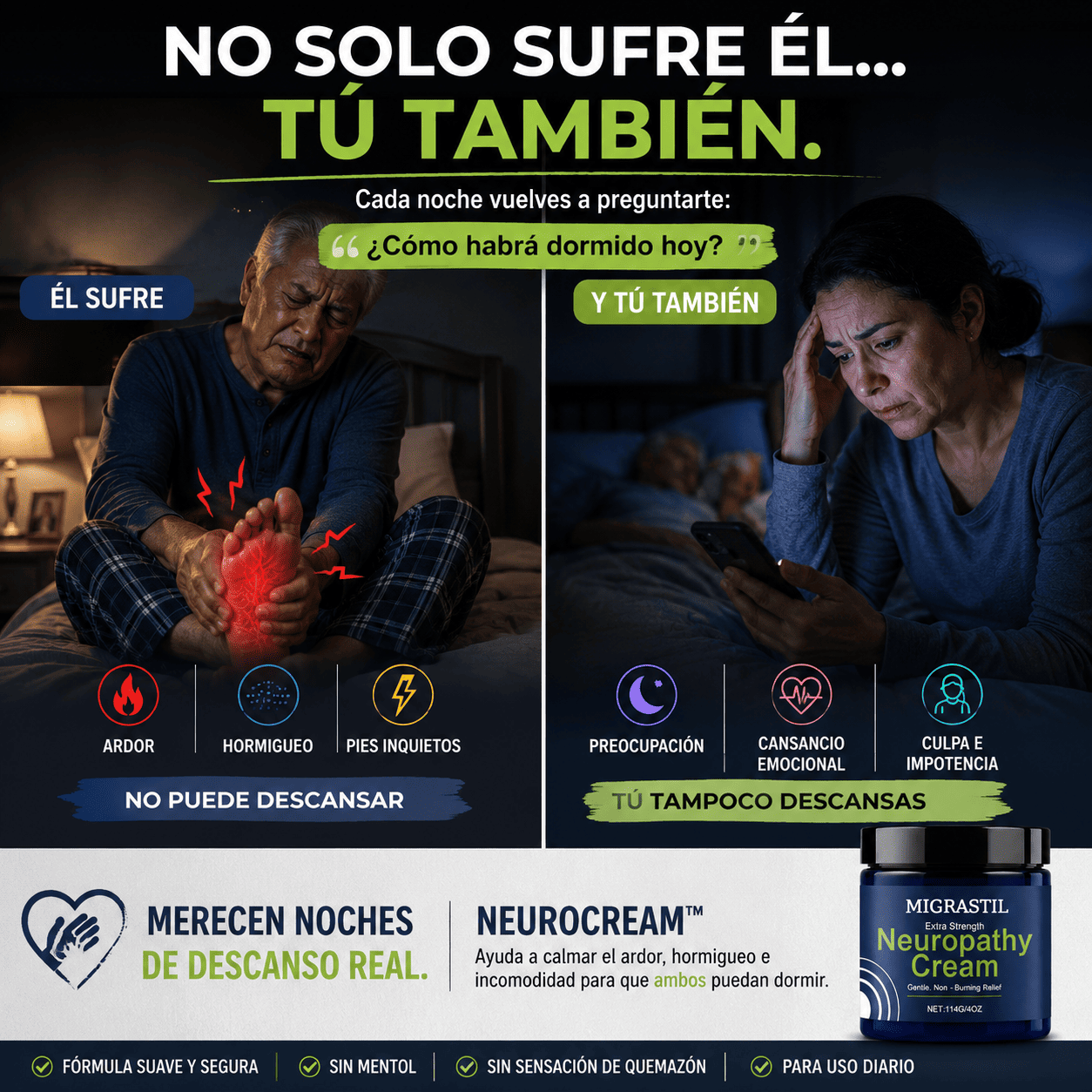 🧴NeuroCream™ Alivio suave, botánico, sin quemazón