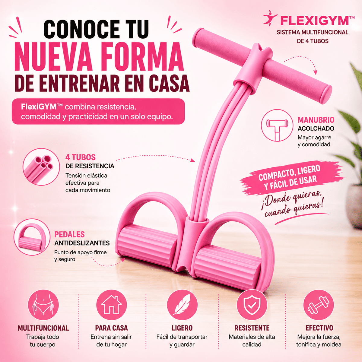 💪 FlexiGYM™ — Tu gimnasio en casa