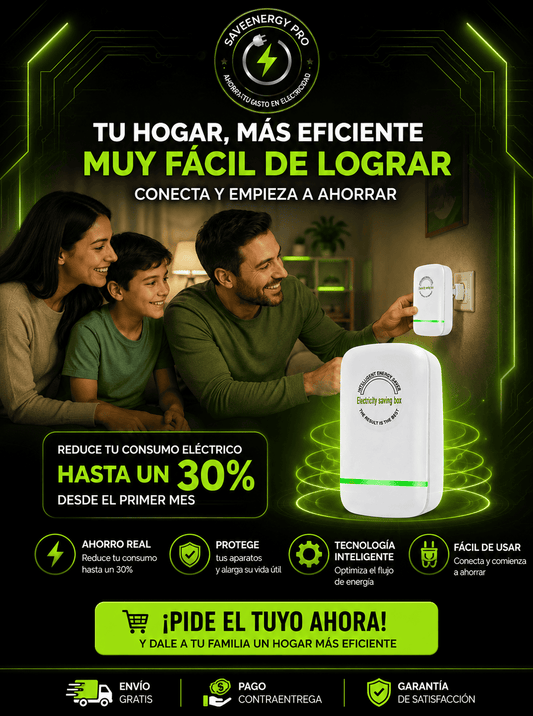 ⚡⬇️ SaveEnergy Pro™ Dale un respiro a tu recibo de luz.