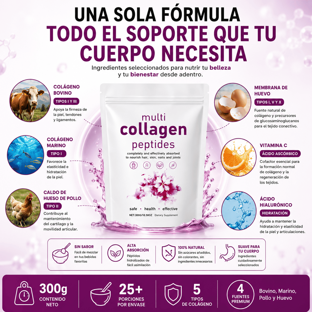 Multicolageno Peptides Polvo