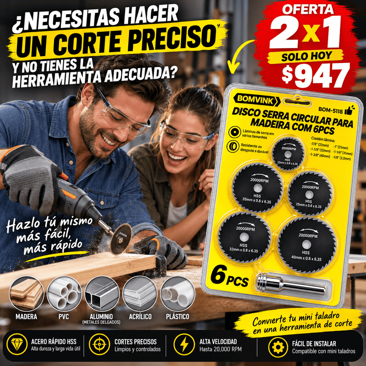 ⚙️CortePro™ Más cortes, más posibilidades