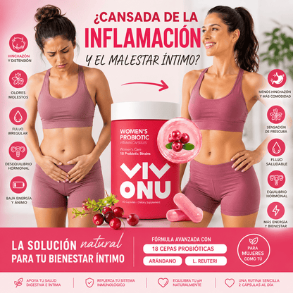 🌸 VivoNu Flora+™ Equilibrio íntimo y digestivo diario