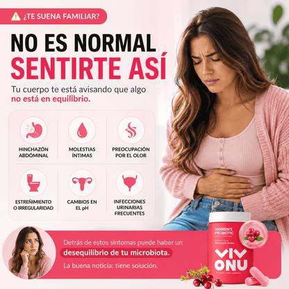 🌸 VivoNu Flora+™ Equilibrio íntimo y digestivo diario