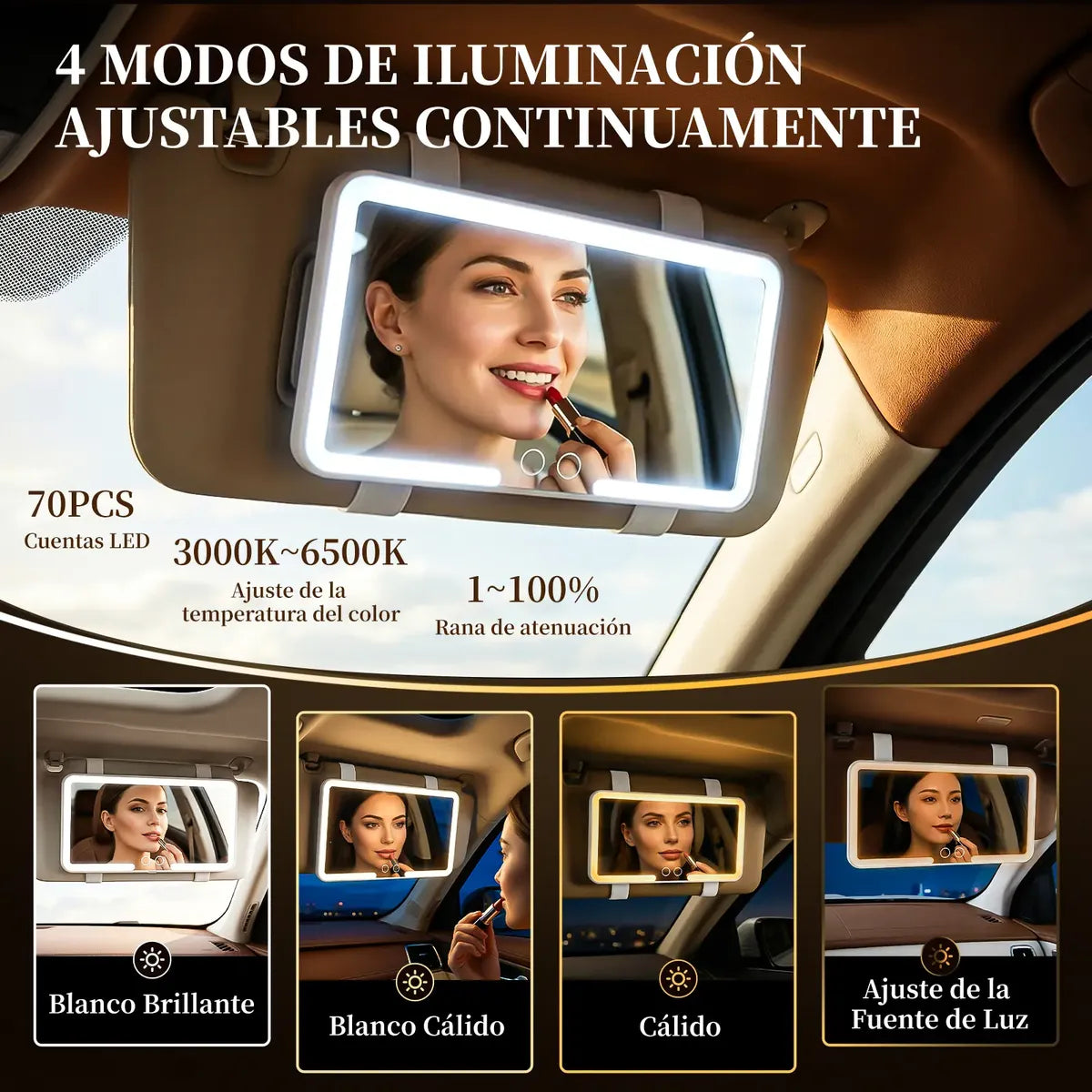 💄 EspejoLux™ | Llega siempre impecable