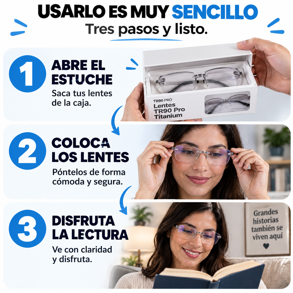 LuxeView® Lentes Elegantes TR90 con Tecnología Avanzada