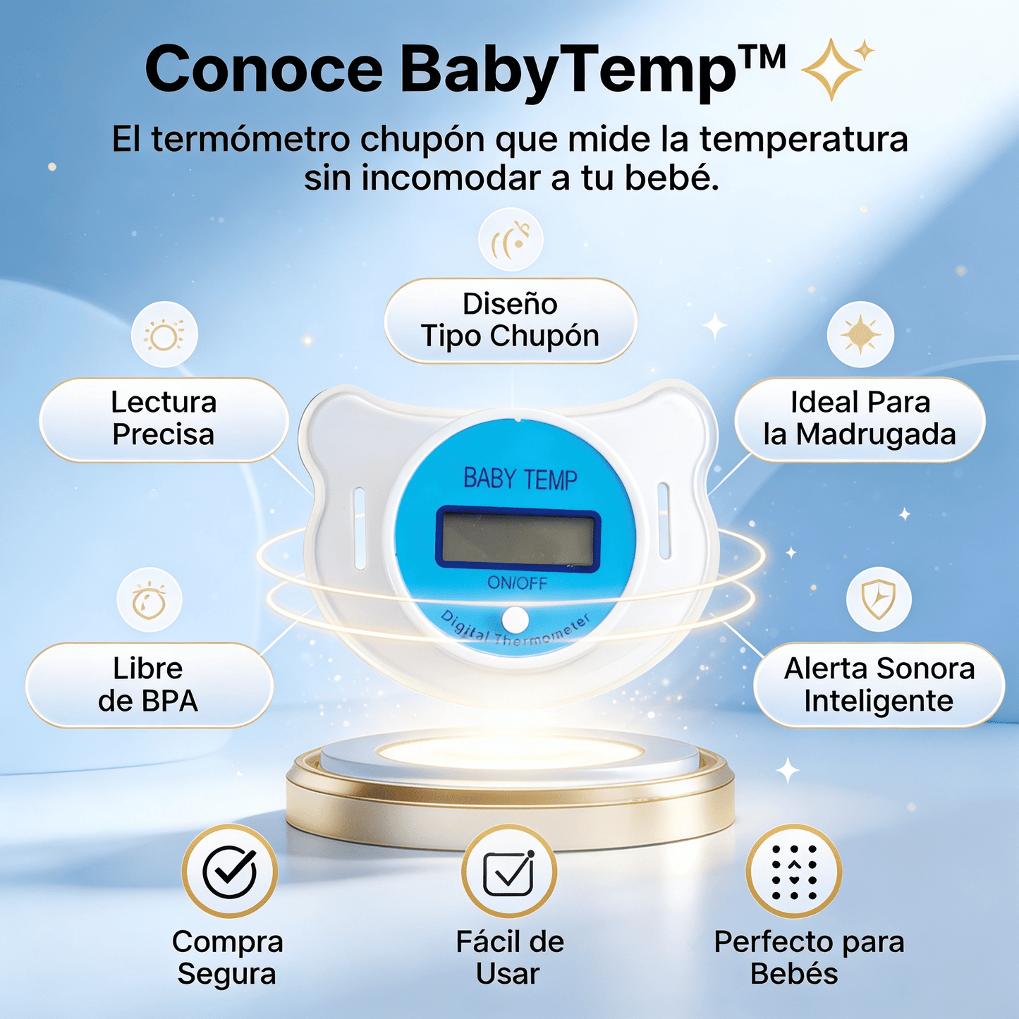 🍼 BabyTemp™ - Termómetro Chupón Digital
