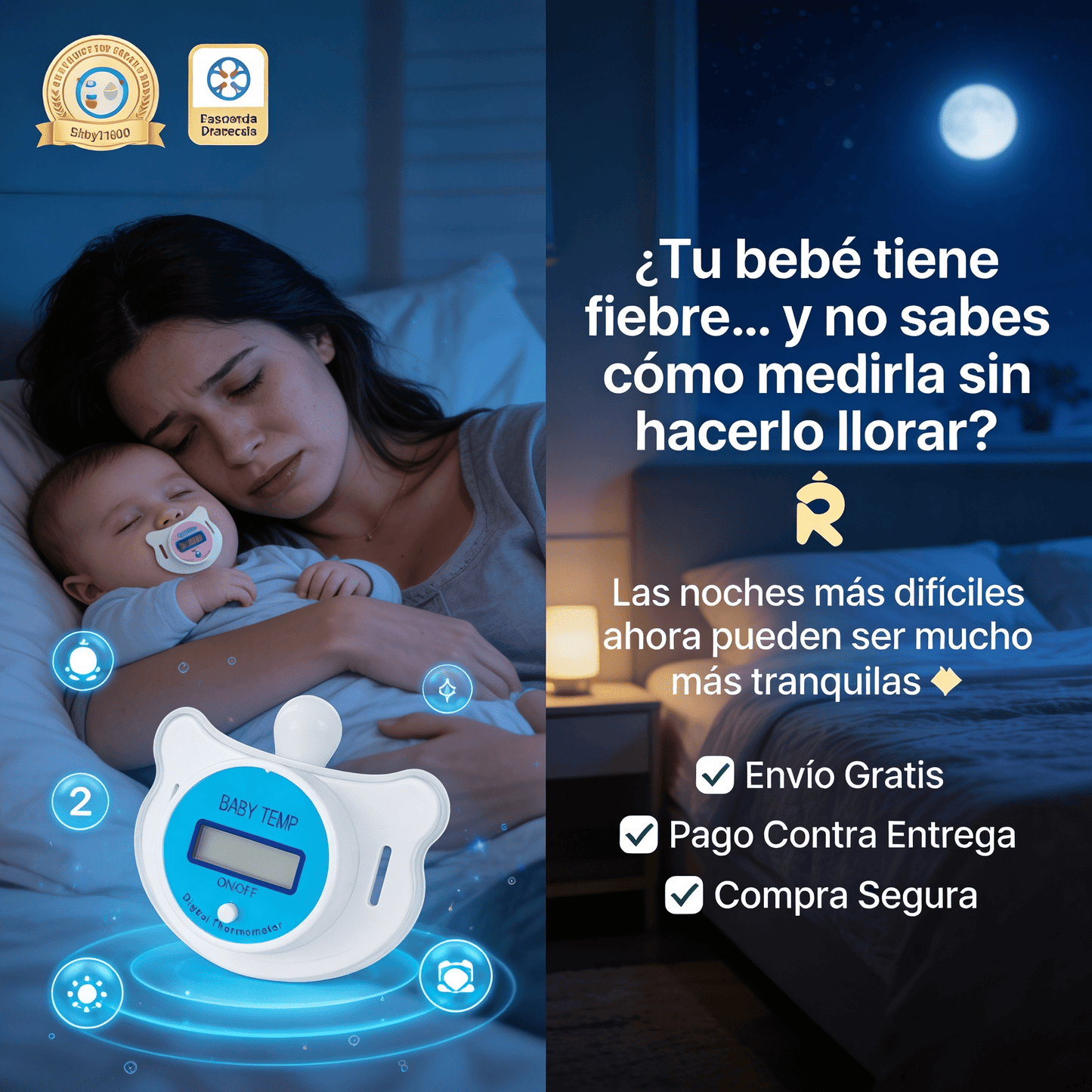 🍼 BabyTemp™ - Termómetro Chupón Digital